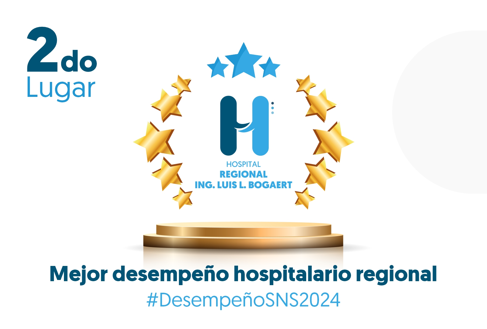 Hospital Regional Ing. Luis L. Bogaert recibe reconocimiento por su destacado desempeño en la atención hospitalaria regional